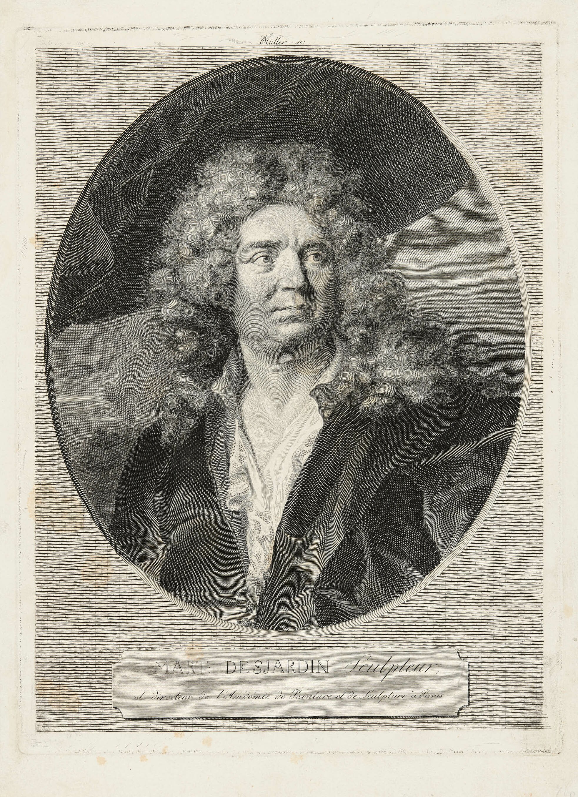 Johann Gotthard von Müller, Bildnis Martin Desjardins