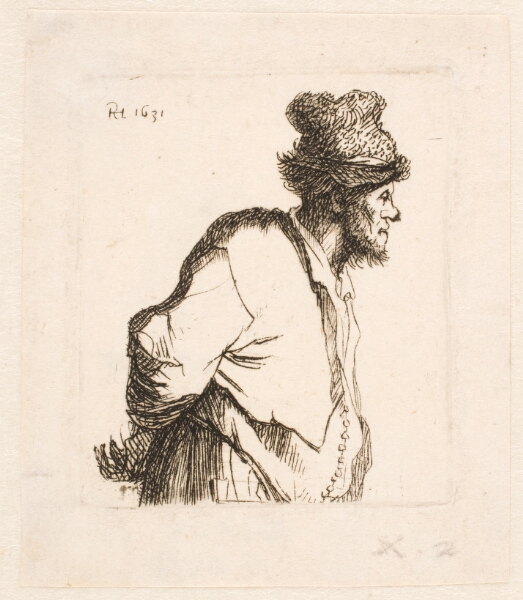 Rembrandt van Rijn, Bonde med hænderne på ryggen