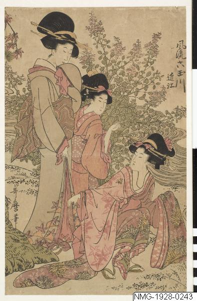 Kitagawa Utamaro, Träsnitt, Bildkonst, Woodblock, Print, Woodcut