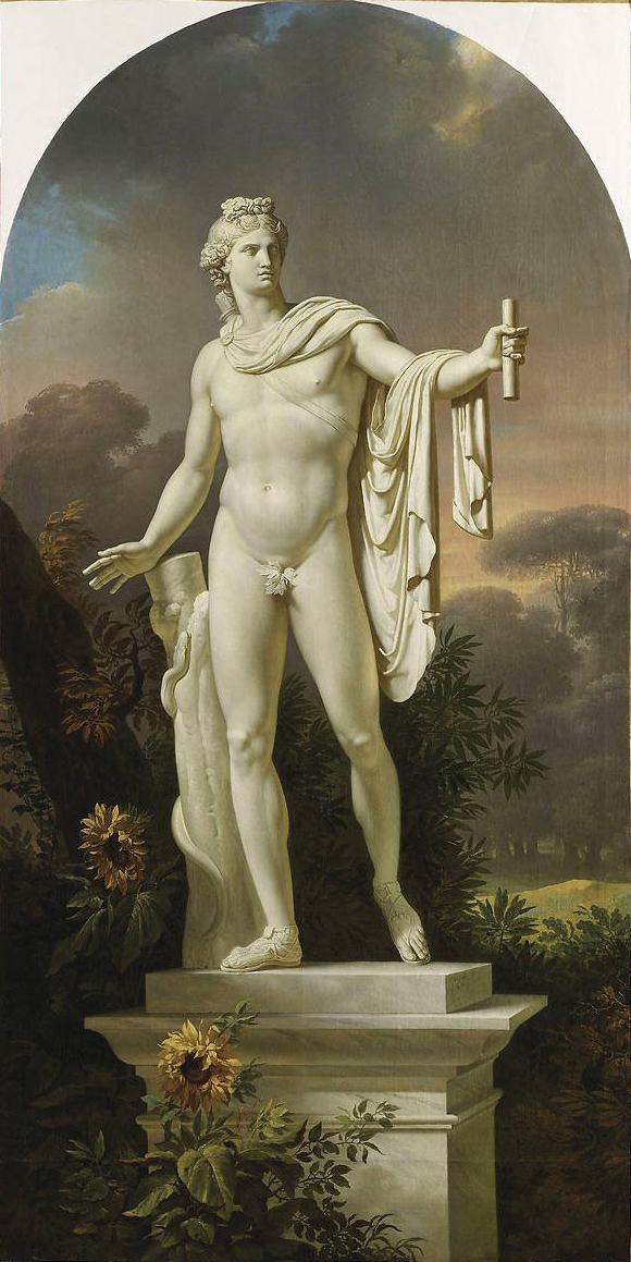 Charles Meynier, Apollo Belvedere in a Landscape
