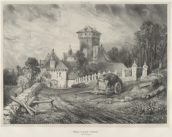 Eugène Isabey, Pesteil Castle in Polminhac