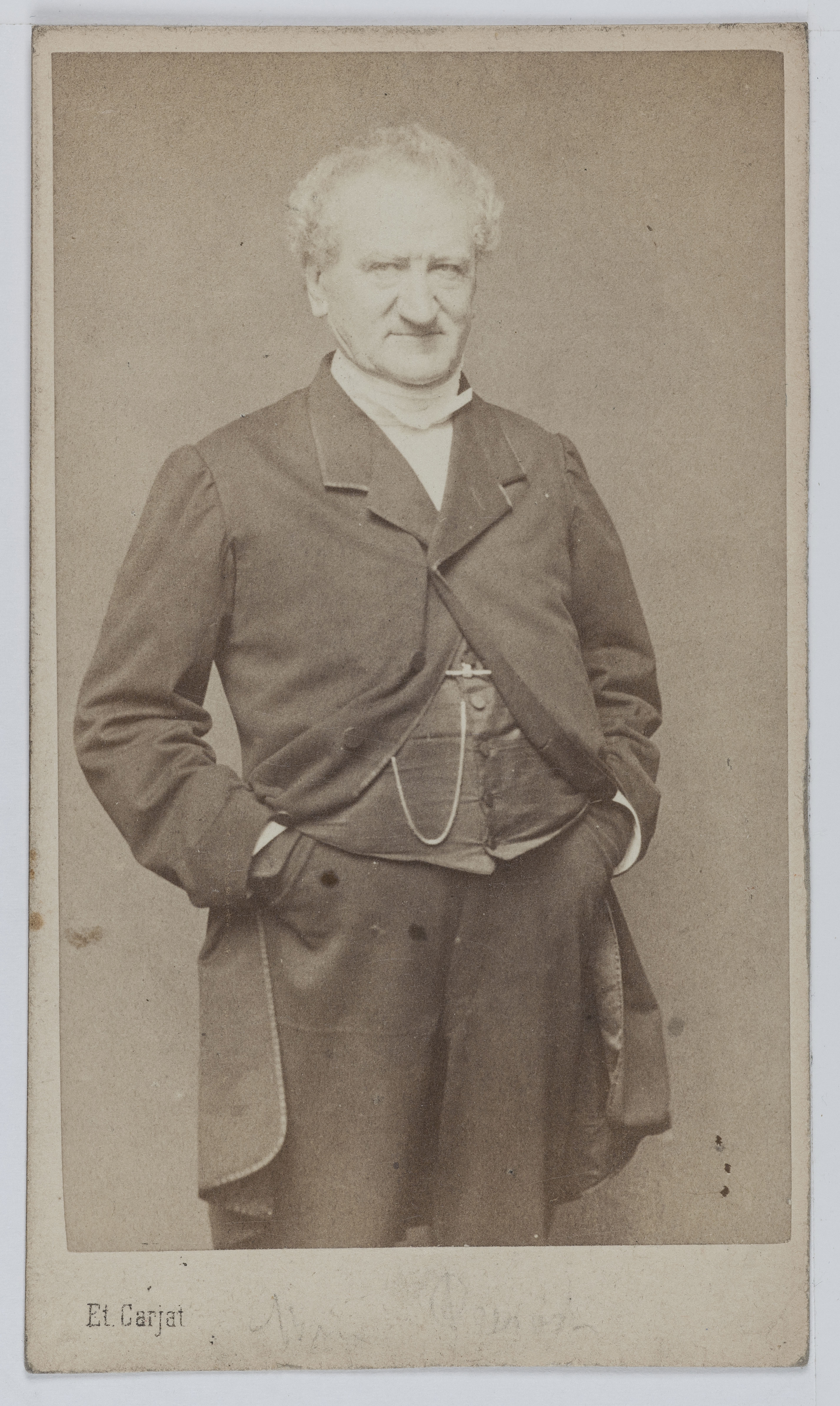 Carjat & Cie, Portrait de Jean-Baptiste François Provost (1798-1865), acteur de théâtre entre 1820 et 1864.