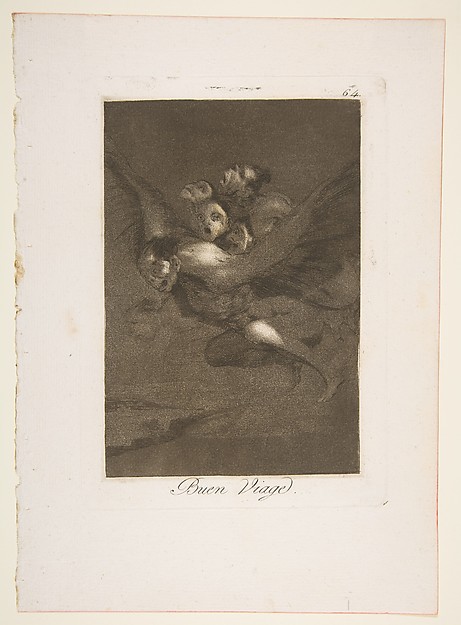 Goya (Francisco de Goya y Lucientes), Plate 64 from "Los Caprichos": Bon voyage (Buen Viage)