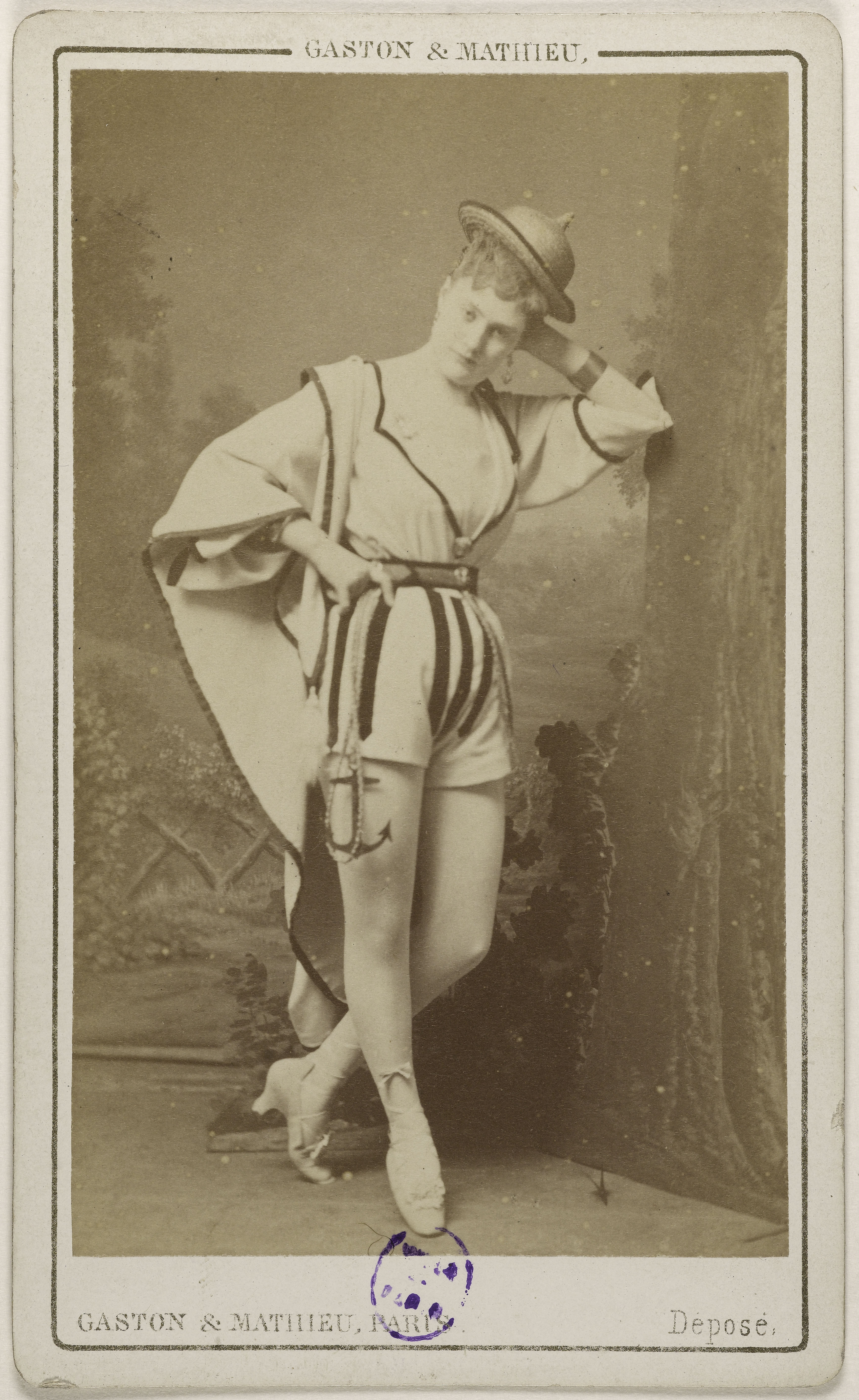 Mathieu & Cie Gaston, Portrait de Bertin, Blanche, (actrice)