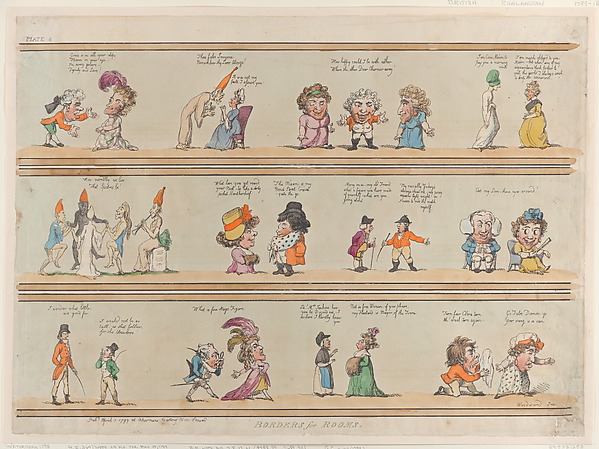 Thomas Rowlandson, Borders for Rooms, Plate 4