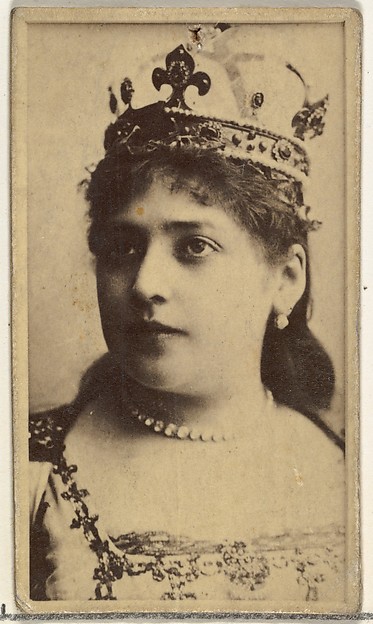 W. Duke, Sons & Co., [Actress wearing crown], from the Actors and Actresses series (N145-8) issued by Duke Sons & Co. to promote Duke Cigarettes