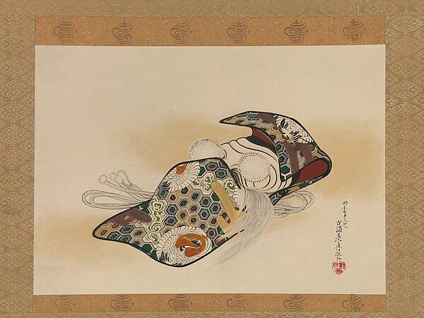 Shibata Zeshin, Mask for the Noh Play Okina