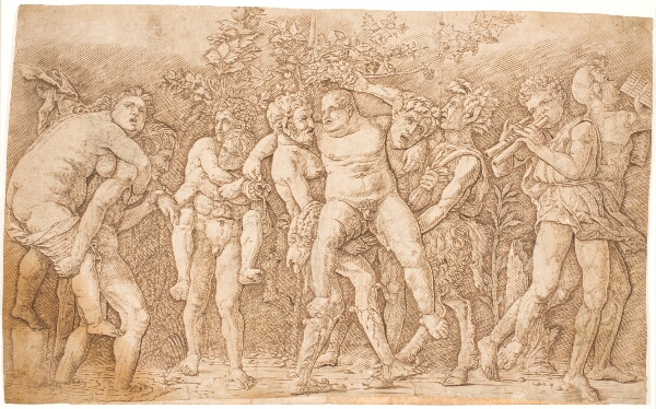 Andrea Mantegna, Bakkanal med Silén