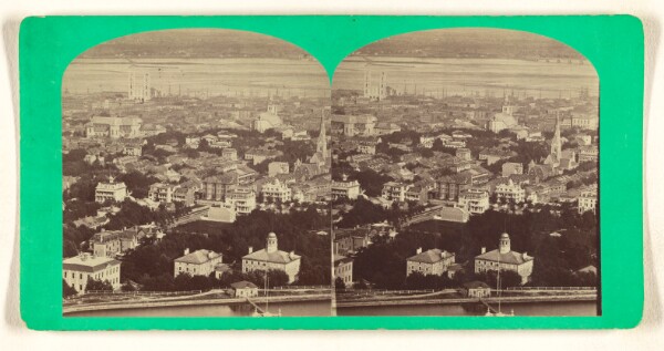 William Notman, Montreal Centre with French Church as seen from Mount Royal.