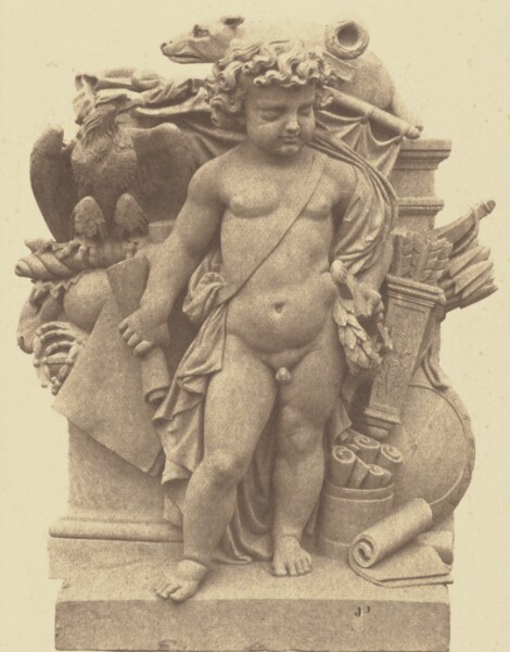 Édouard Baldus, ["L'Art romain", Sculpture by Ferdinand Taluet, Decoration of the Louvre, Paris]