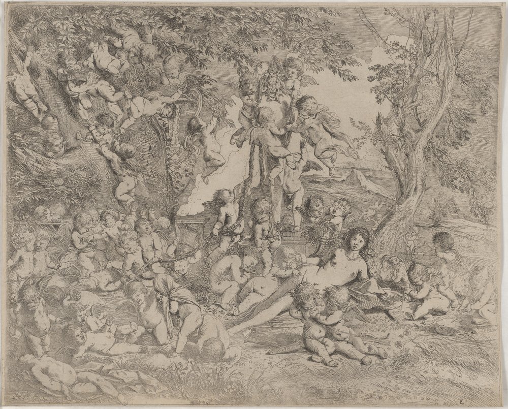 Pietro Testa (Maler), Venus im Garten der Liebe