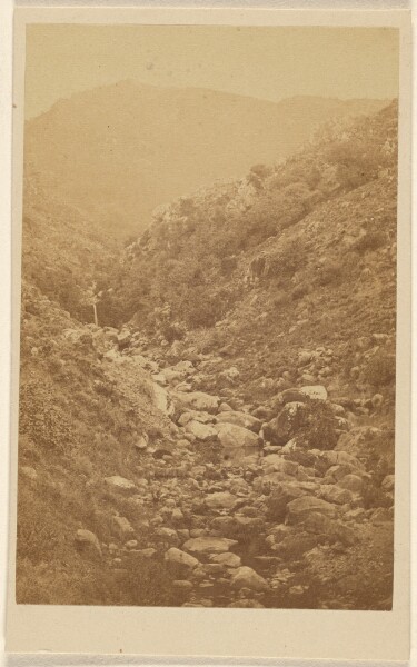 Unknown, [View of an unidentified rocky mountains and valley]