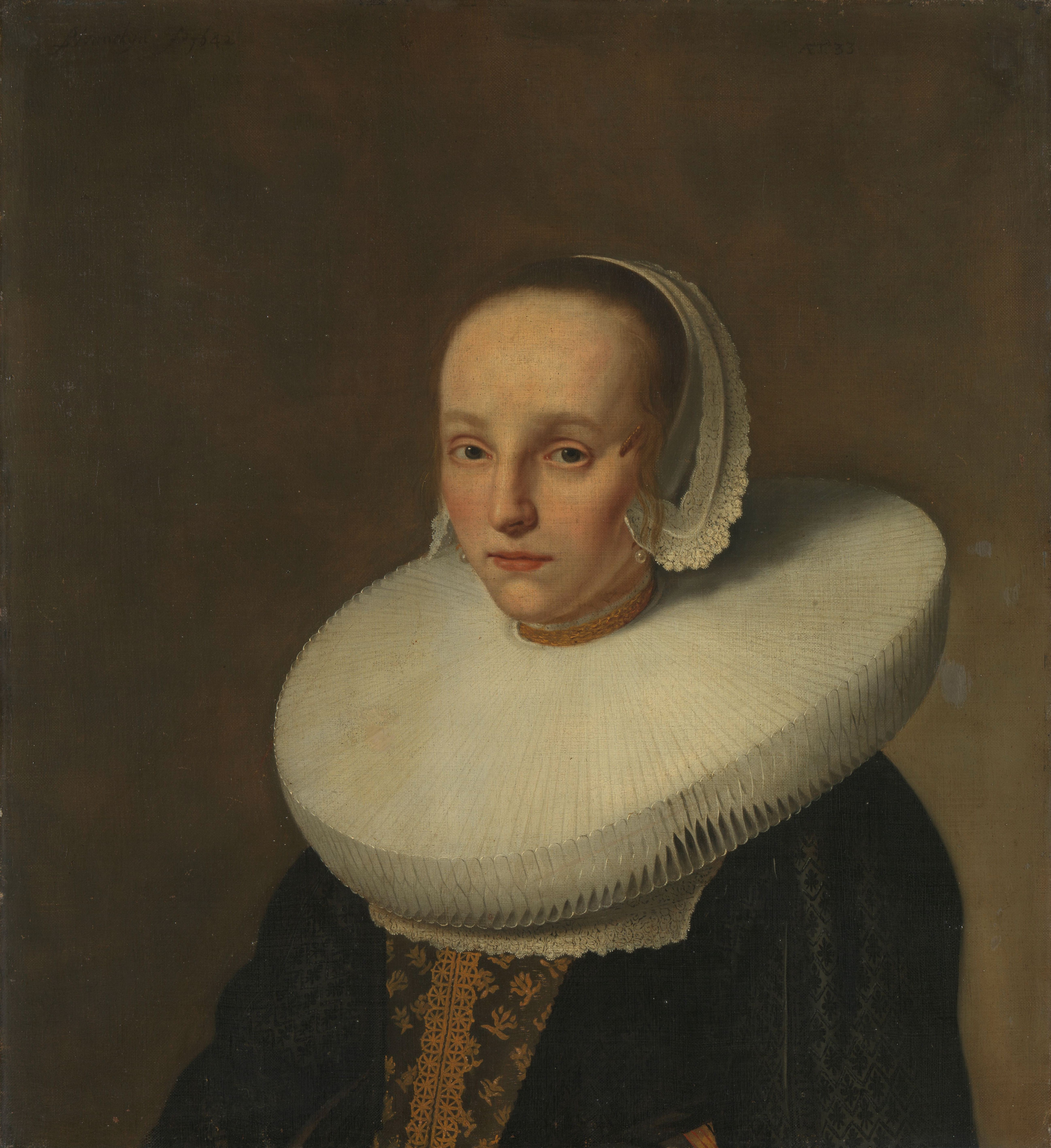 Paulus Hennekyn, Anna van der Does (1609-50). Wife of Jan de Hooghe