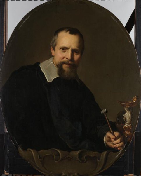 Jacob Adriaensz Backer, Portrait of Johannes Lutma