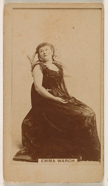 Kinney Brothers Tobacco Company, Emma Warch, from the Actresses series (N245) issued by Kinney Brothers to promote Sweet Caporal Cigarettes
