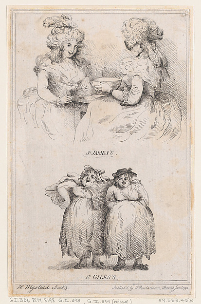 Thomas Rowlandson, St James's and St Giles's