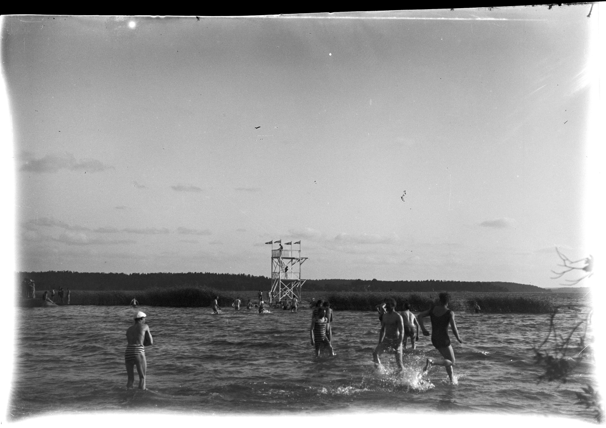 Okänd,, Bad i havet vid Kullen, Skåne