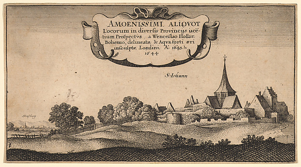 Wenceslaus Hollar, Title page to "Amoenissimi Aliquot Locorum in divertis Provincys"