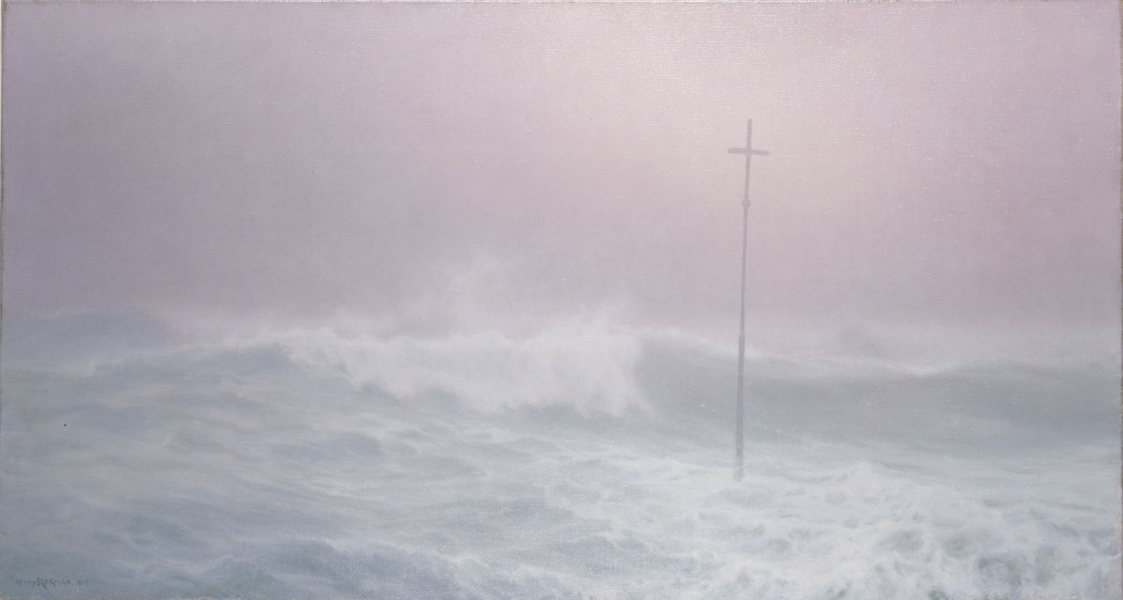 Henry Brokman, La Croix dans la brume, Bretagne
