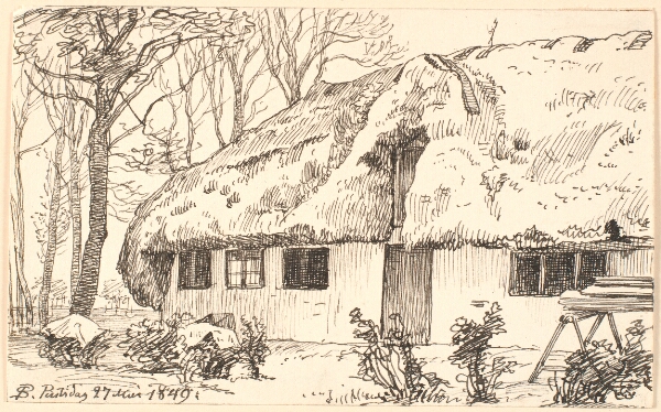P.C. Skovgaard, Tangdækket bondehus på Læssø