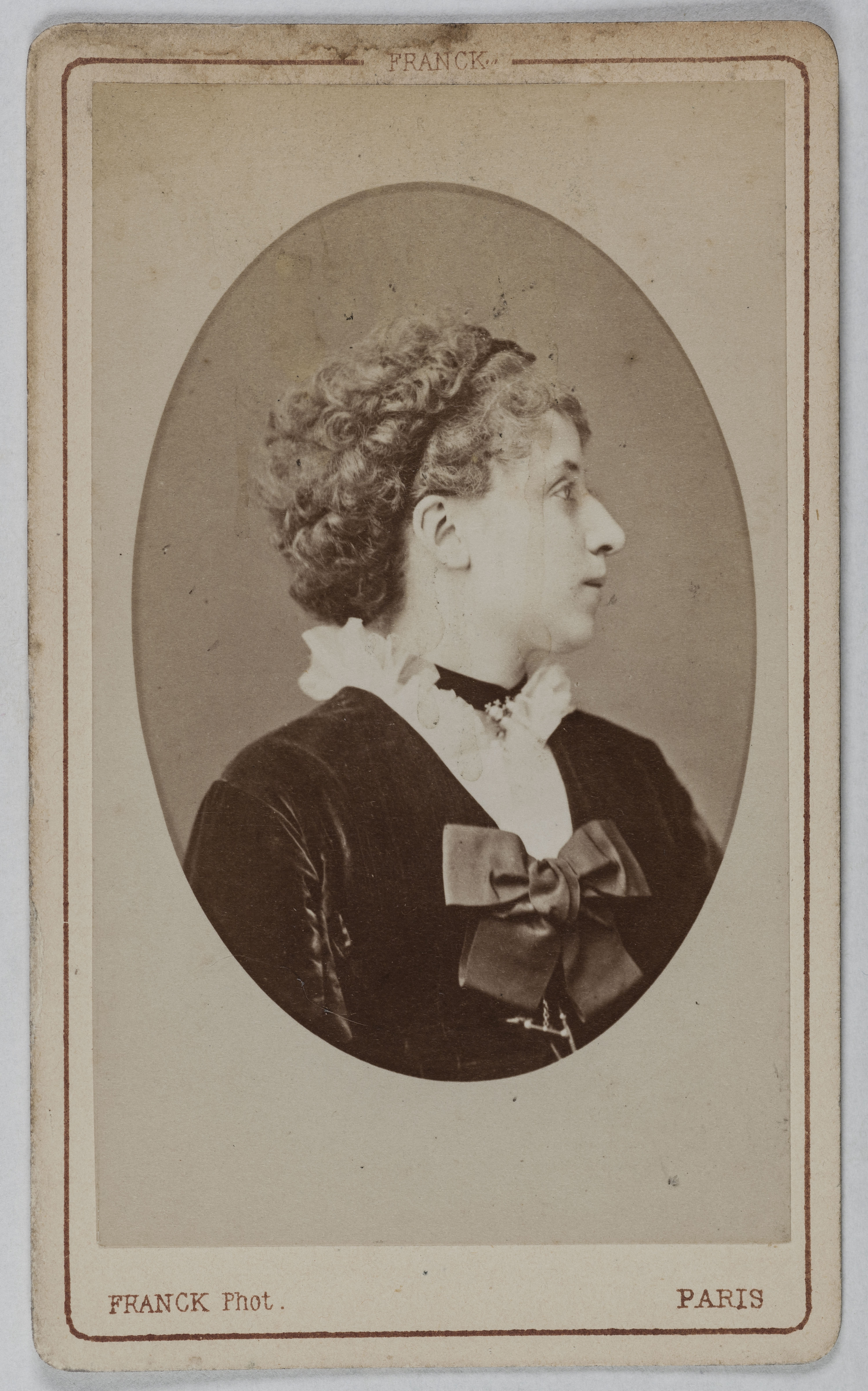 Franck, Portrait de Franck-Duvernoy (actrice à l'Opéra comique)