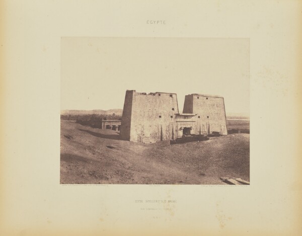 Félix Teynard, Edfou (Apollonoiolis [sic] Magna). Vue Générale du Temple