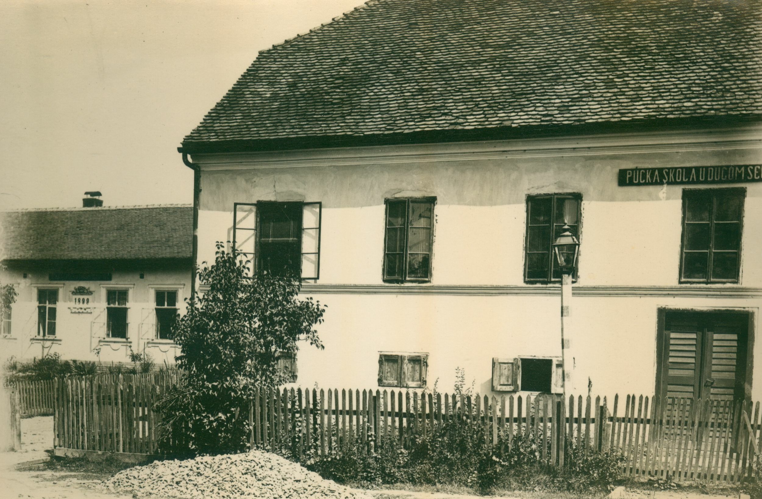 Josip Brunšmid, Dugo Selo - pučka škola