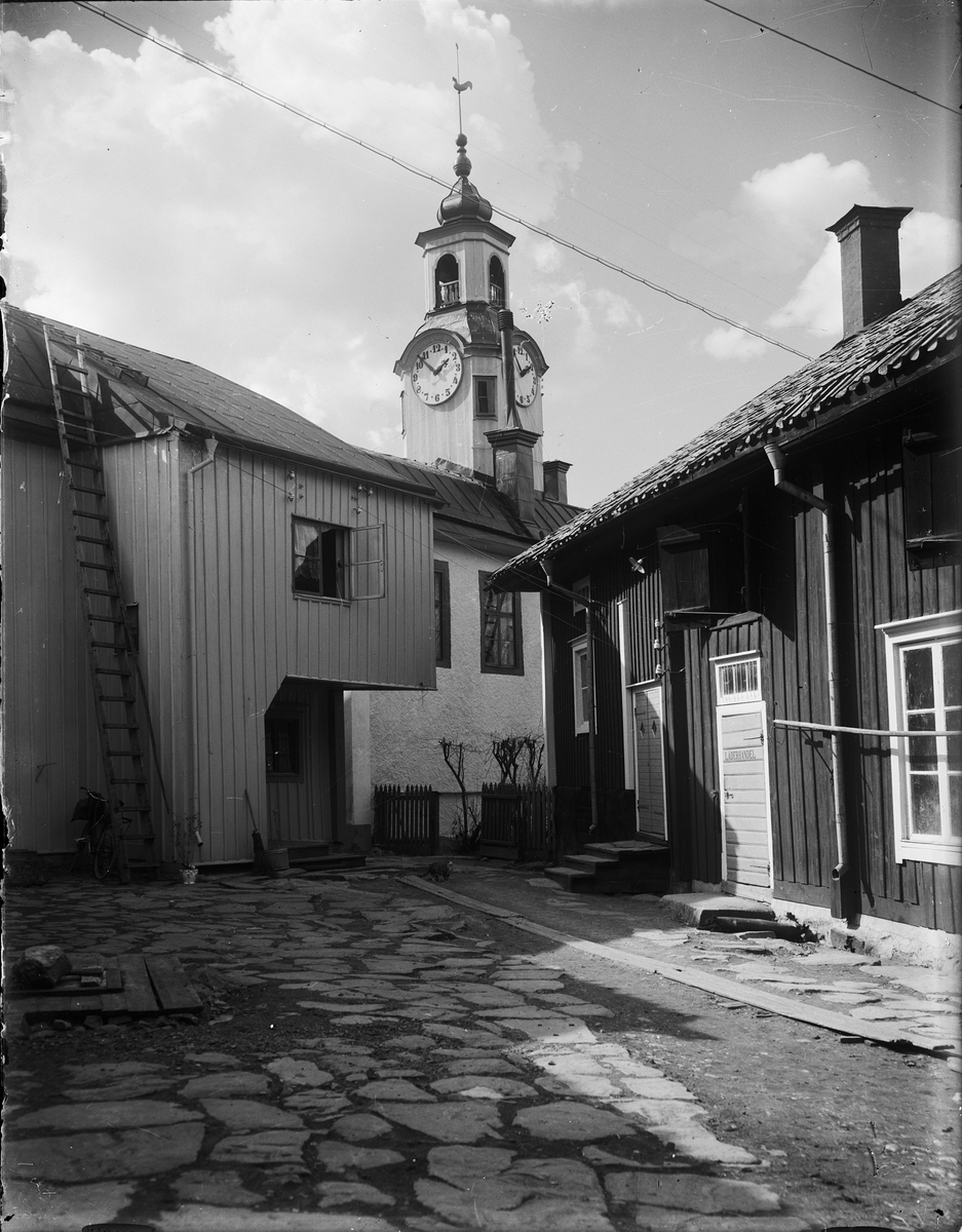 Skötsner-Edhlund, Didricsson’s leather trade behind the Town Hall, Östhammar, Uppland