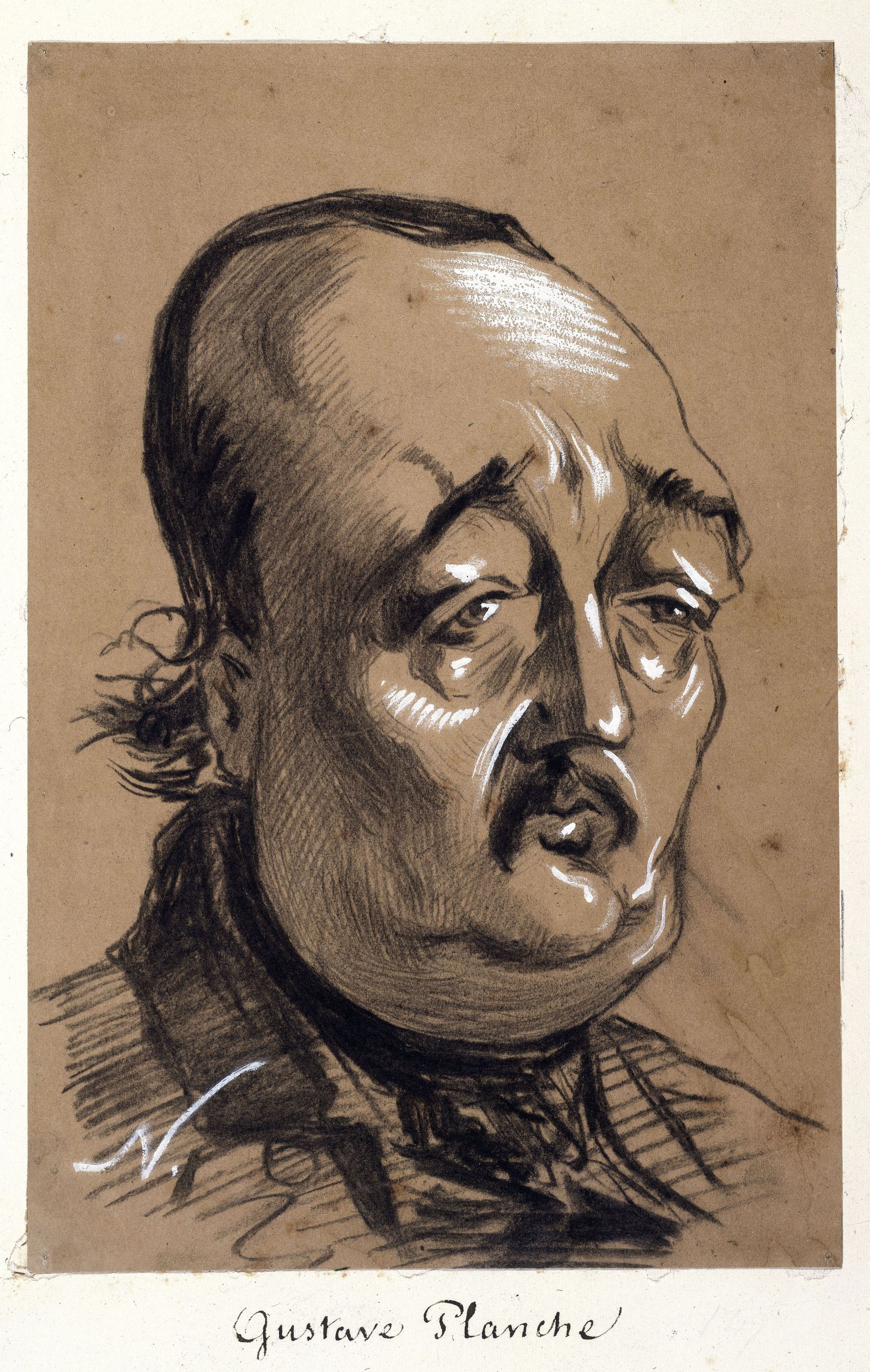 Nadar, Portrait-charge de Gustave Planche