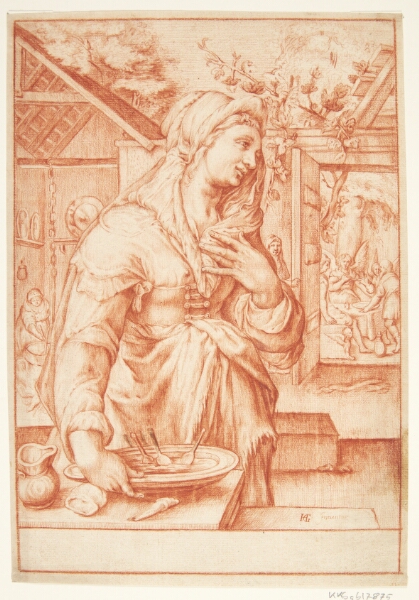 Hendrick Goltzius, Sarah i køkkenet
