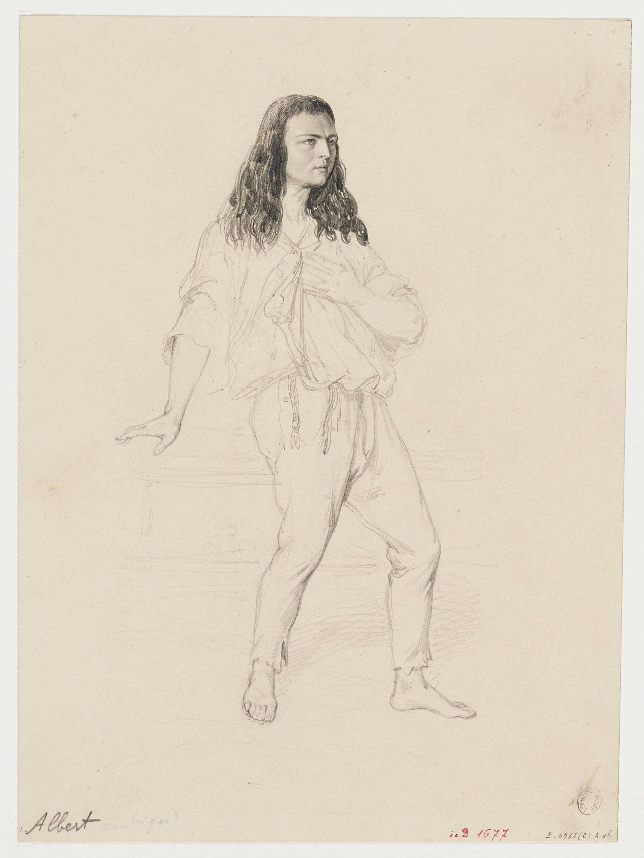 Alexandre Lacauchie, Portrait de l'acteur Albert