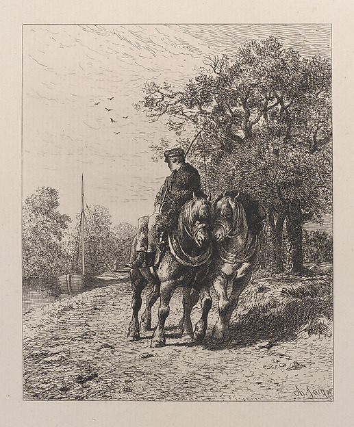 Charles Jacque, Towpath