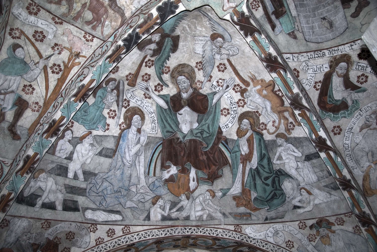 Bengt Backlund, Kalkmålning i Härkeberga kyrka, Uppland 2009