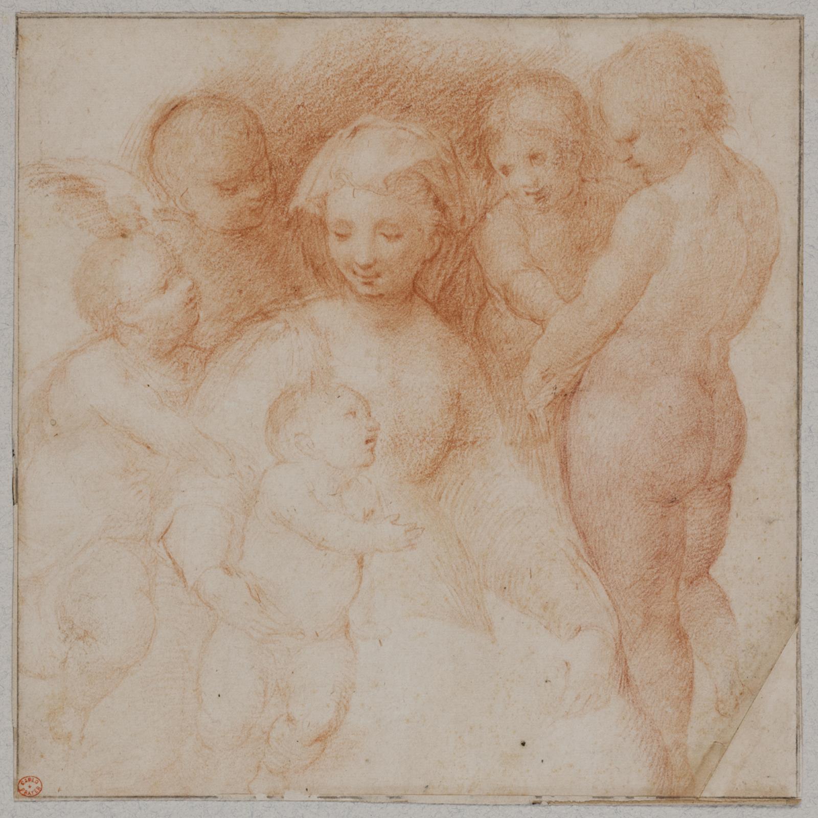 Andrea del Sarto, Madonna med barnet omgivet af Johannesbarnet og tre engle