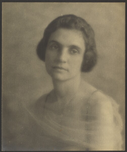 Louis Fleckenstein, [Portrait of a Woman with Tulle Shawl]