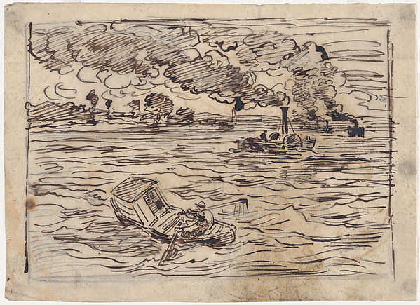 Charles-François Daubigny, The Steamboats or Watch Out for the Steamers