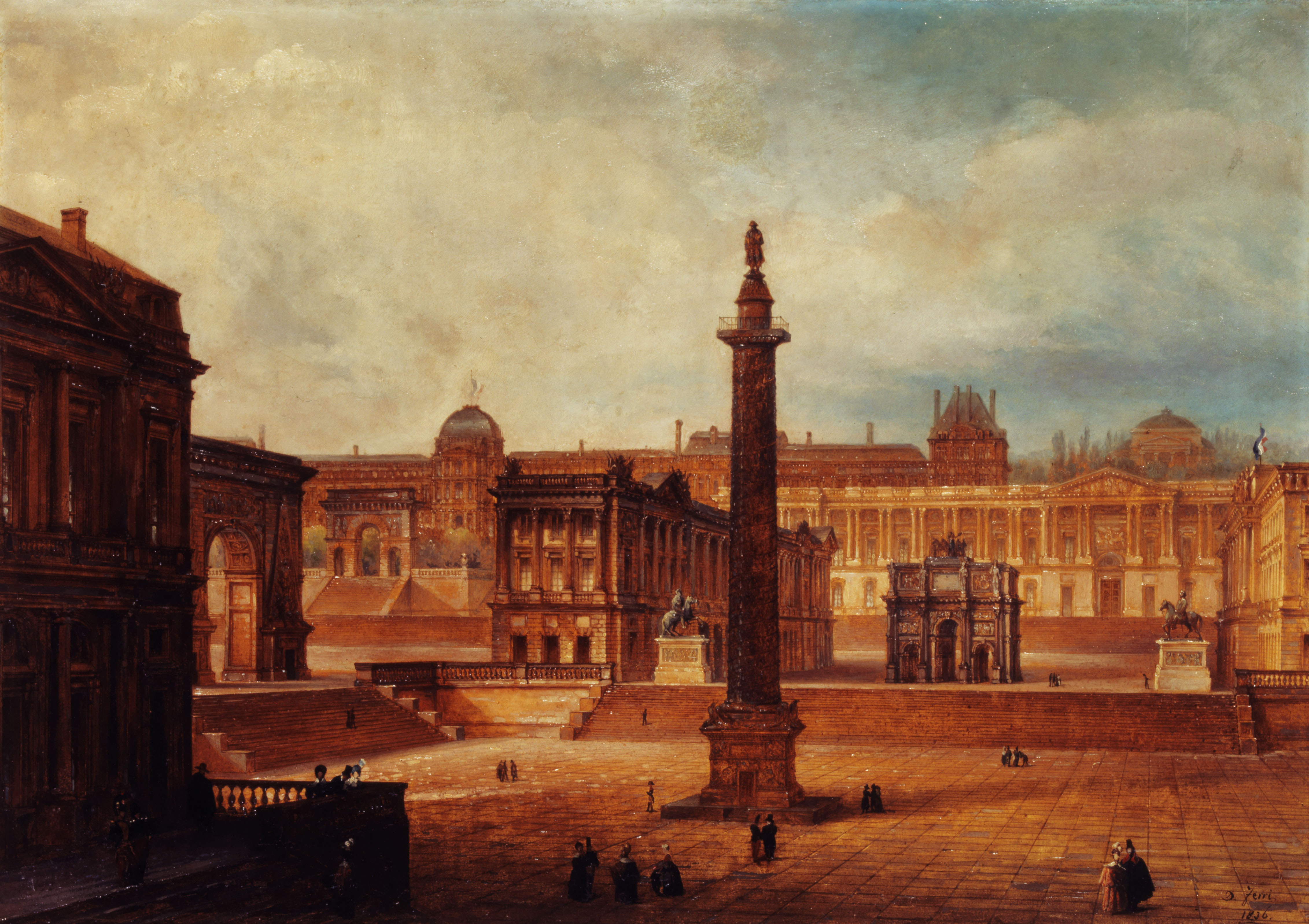 Domenico Ferri, Vue composite des monuments parisiens