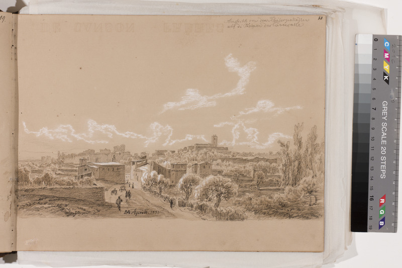 August Matthias (author) Hagen, View of palaces of Roman emperors. Sheet from the Drawing Album