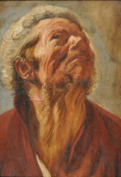 Jacob Jordaens I, Head Study of Abraham Grapheus