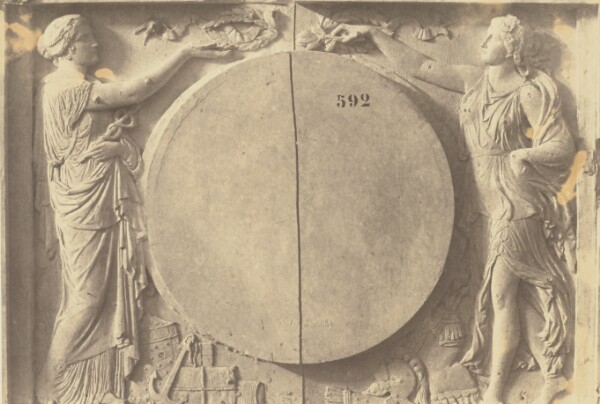 Édouard Baldus, ["Le Commerce et la Paix", Sculpture by Georges Diébolt, Decoration of the Louvre, Paris]