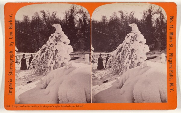 George Barker, Niagara - Ice formation in shape of eagles head - Luna Island