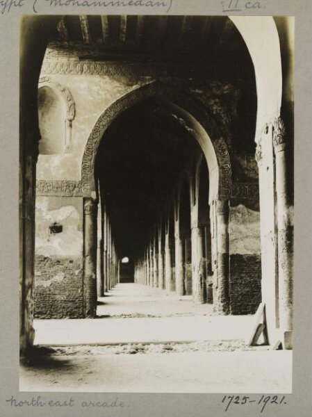 K.A.C. Creswell, Northeat arcade in the mosque of Ahmad ibn Tulun, Cairo
