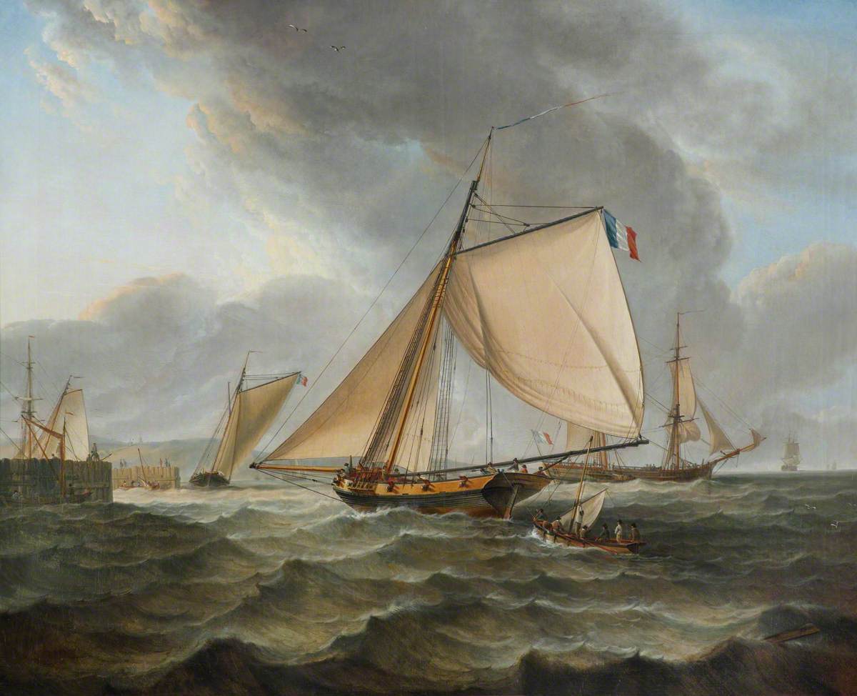 Dominic Michael Serres, The French cutter La Paix