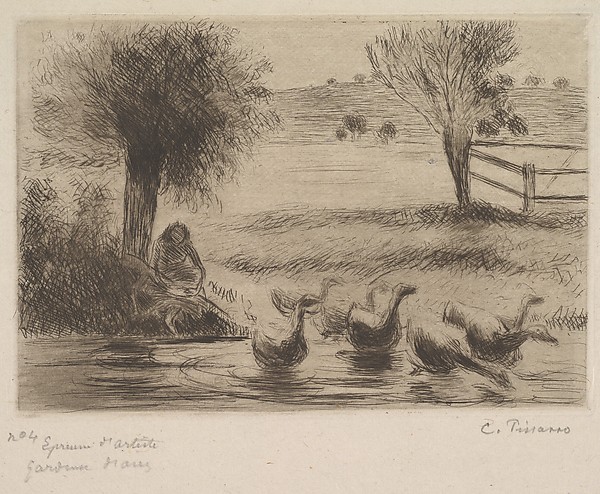 Camille Pissarro, Goose Girl