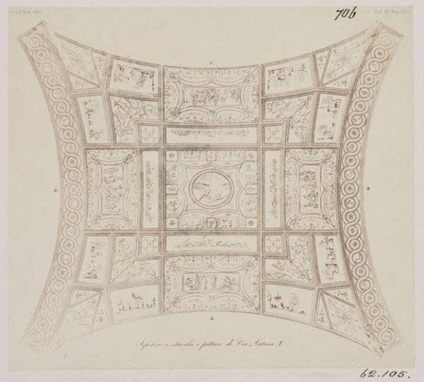Parker, John Henry, Tomb in the Via Latina - Painting on the Vault, c. A.D. 60