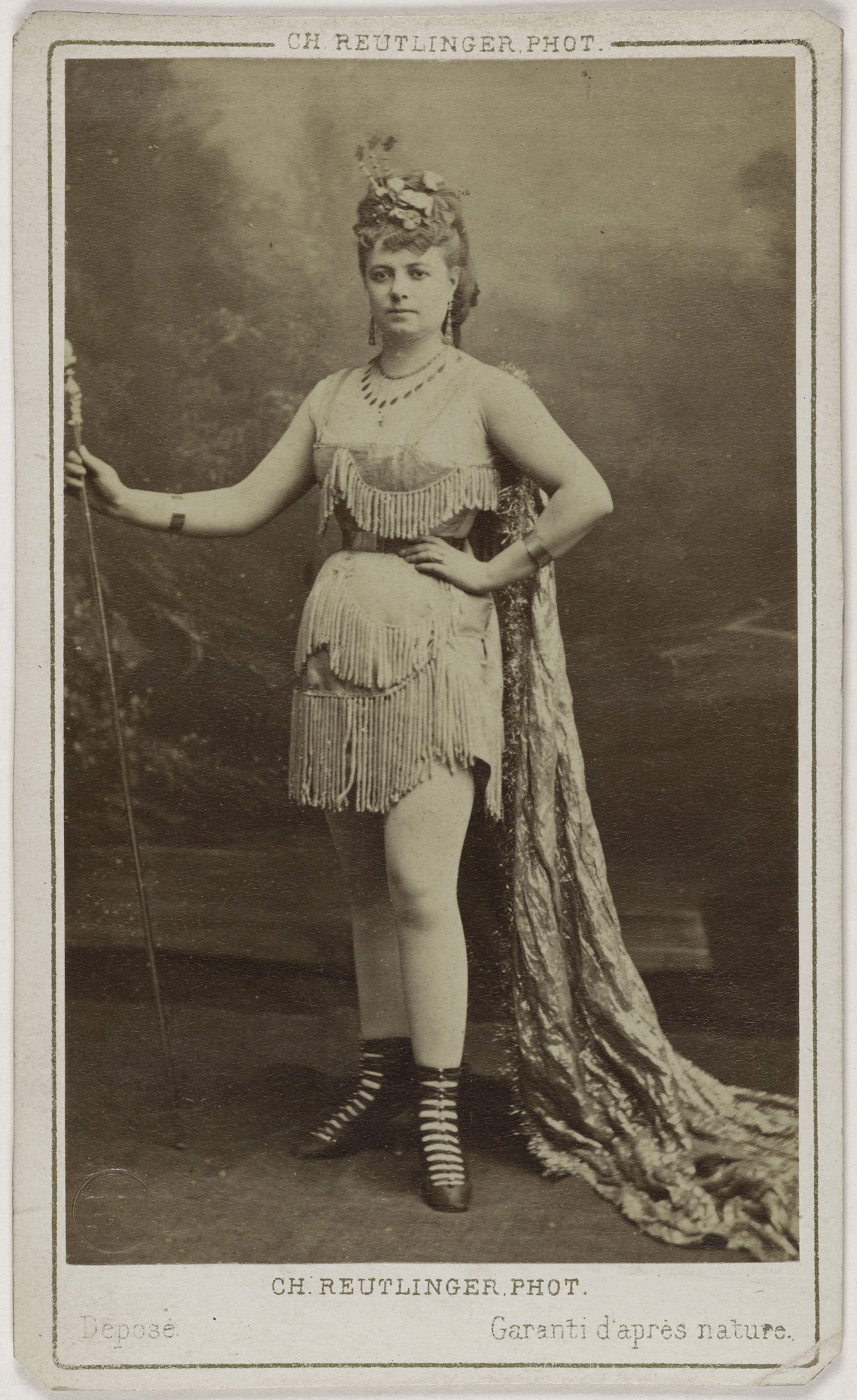 Charles Reutlinger, Portrait d'Amélie Dachet ( -1889), (actrice)