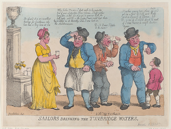 Thomas Rowlandson, Sailors Drinking the Tunbridge Waters
