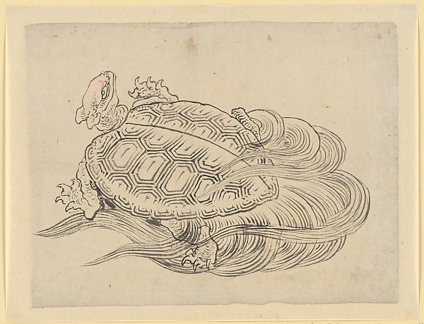 Katsushika Hokusai, Sea Turtle (Emblem of Longevity)