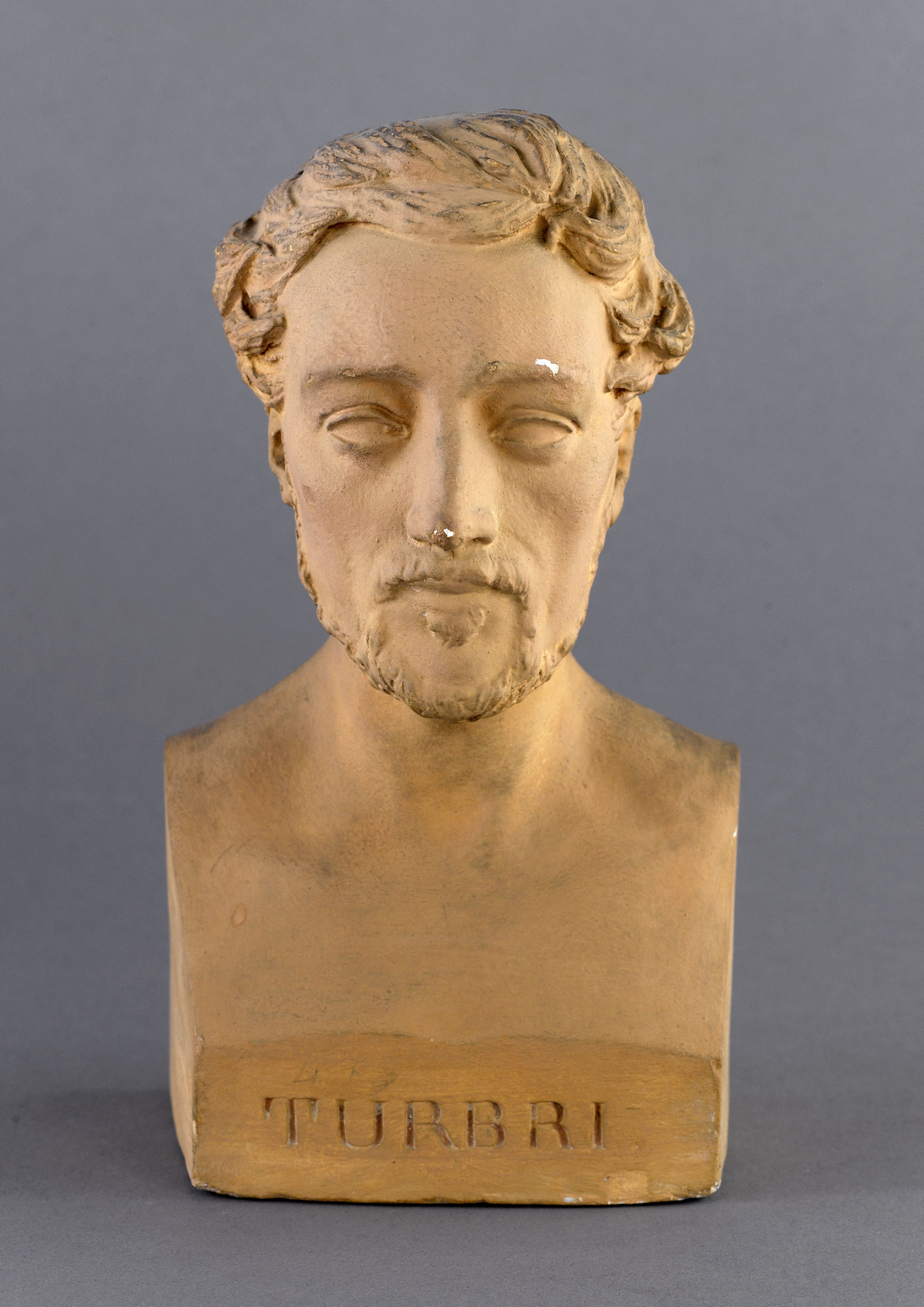 Jean Pierre Dantan, Portrait sérieux du violoniste (prix de violon au Conservatoire), Turbri
