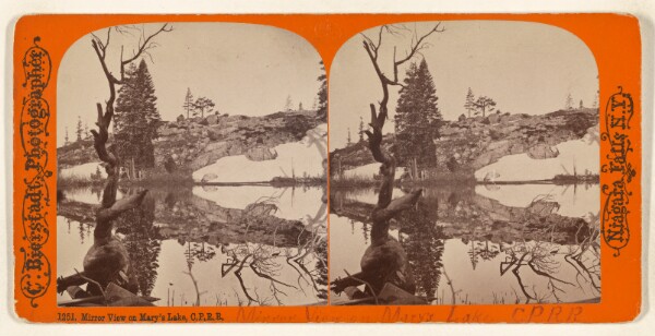 Charles Bierstadt, Mirror View on Mary's Lake, C.P.R.R.